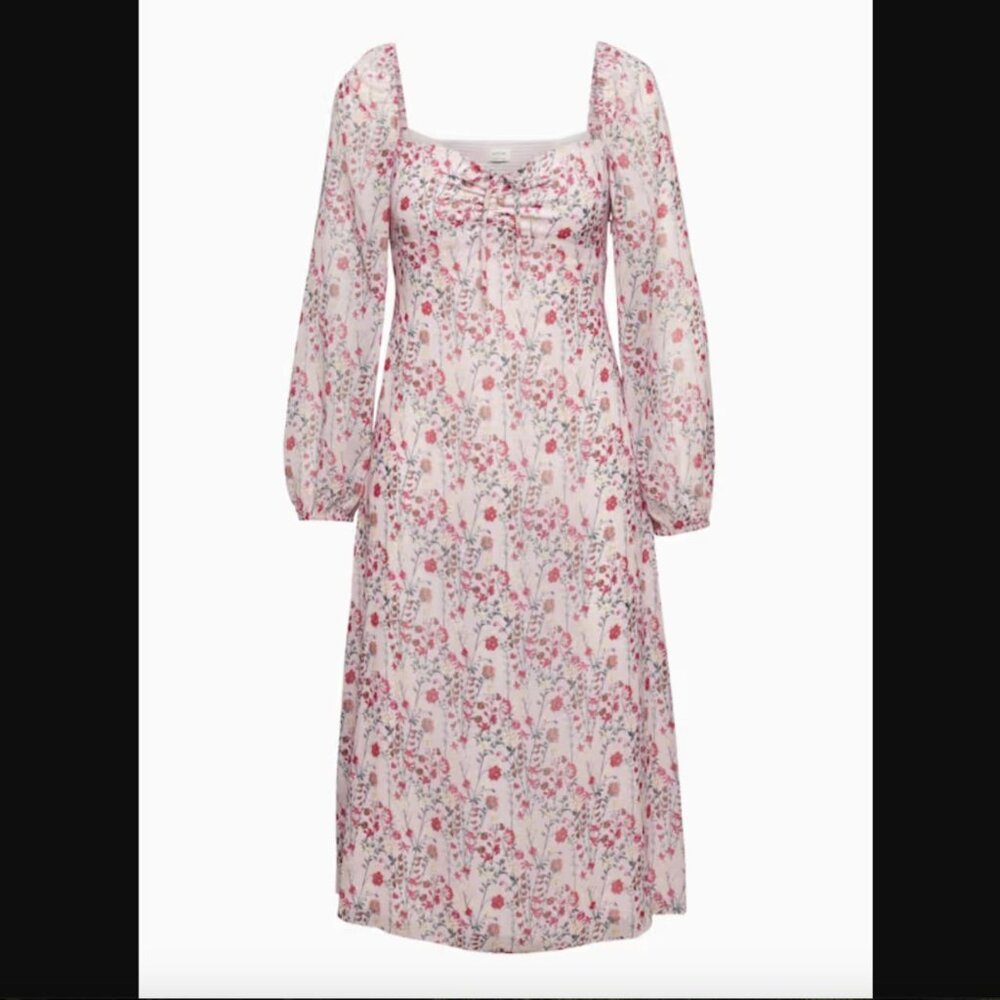 Aritzia Jacqueline dress in poetic pink/bright rose, size 0
